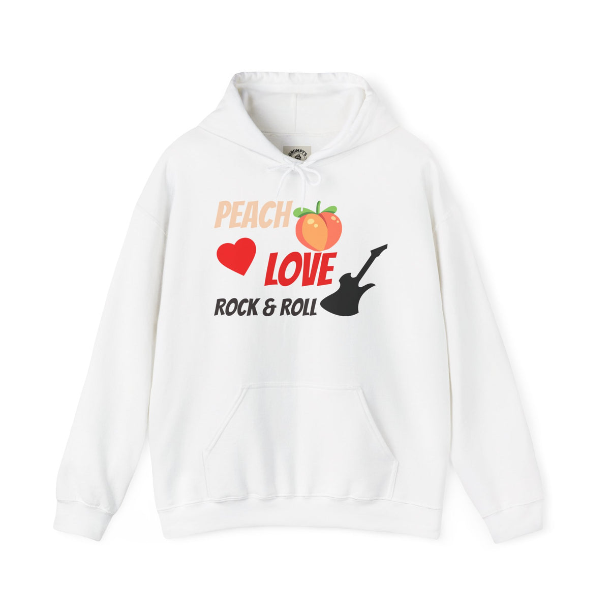 Peach Love Rock & Roll Hoodie | Original Front Logo