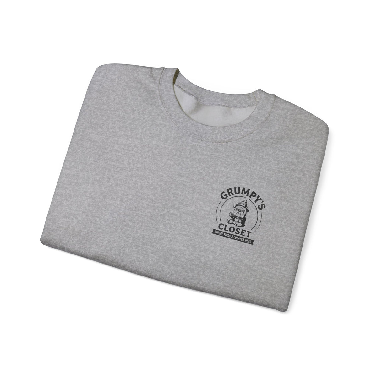 Grumpy’s Closet Crewneck Sweatshirt | Cozy Logo Pullover