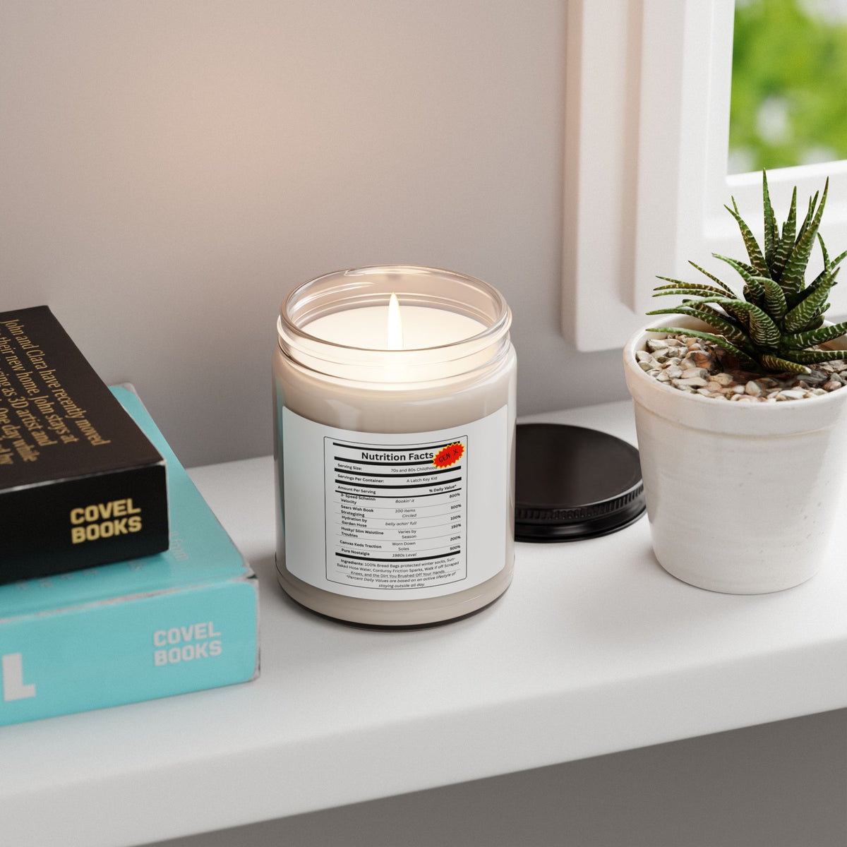 Gen X Nutrition Facts Scented Candle | 9 oz Soy Jar