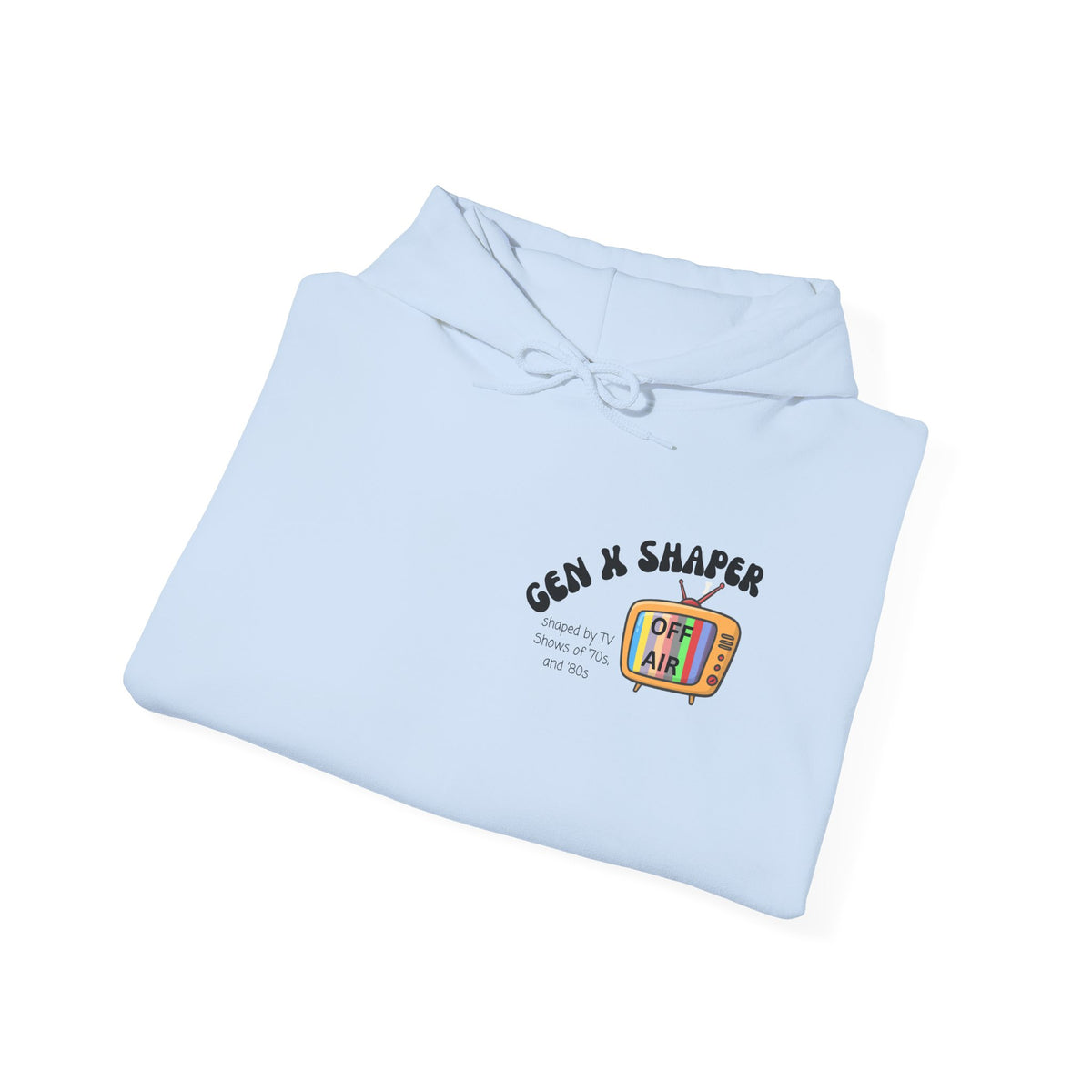 Gen X 70s & 80s TV Shows Bingo Hoodie | Retro Nostalgia Sweatshirt