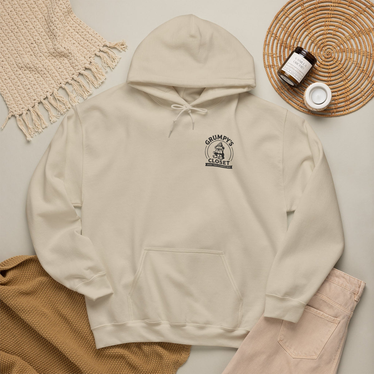 Grumpy's Closet Logo Hoodie | Unisex Graphic Pullover