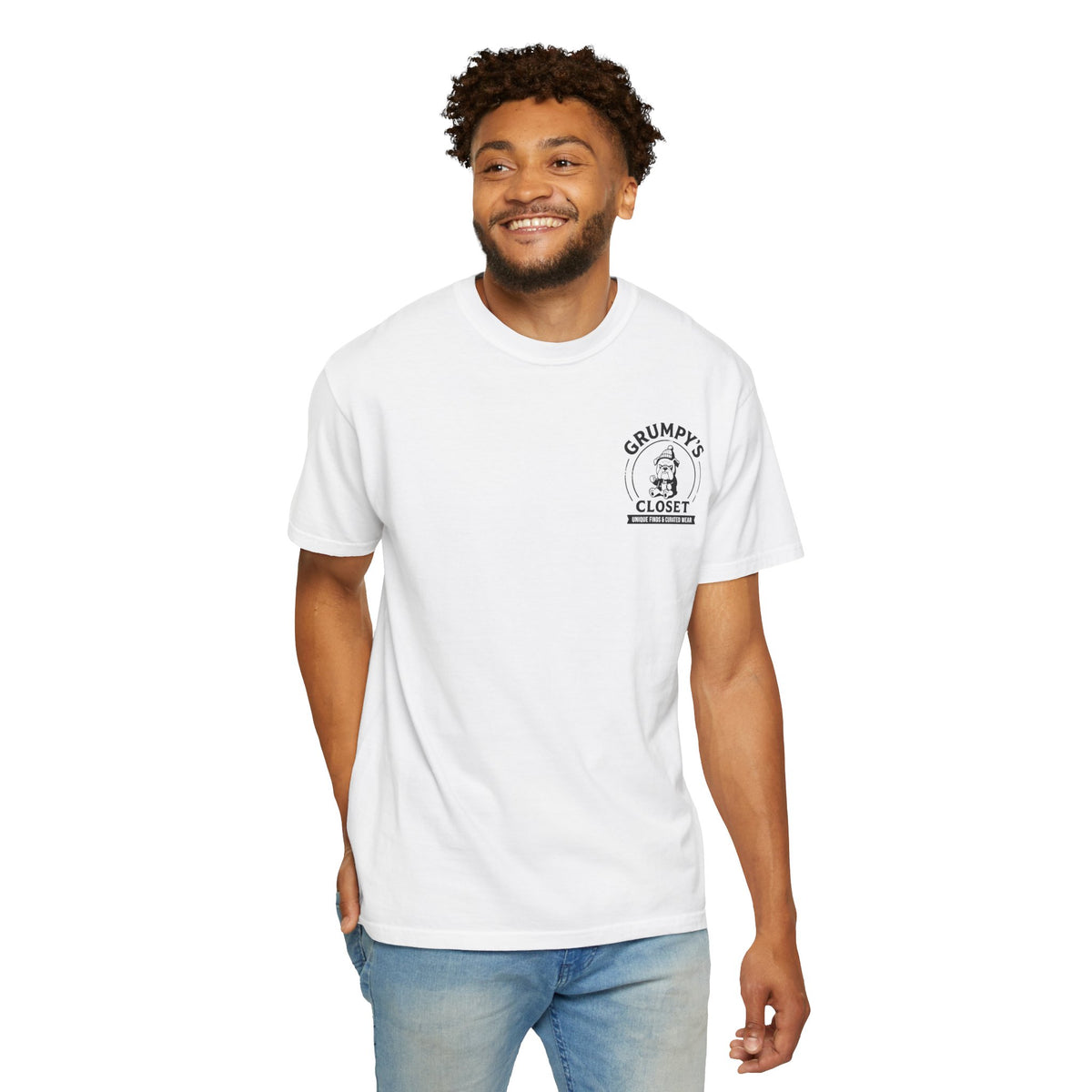 Grumpy’s Closet Bulldog Logo T-Shirt | Garment-Dyed Graphic Tee