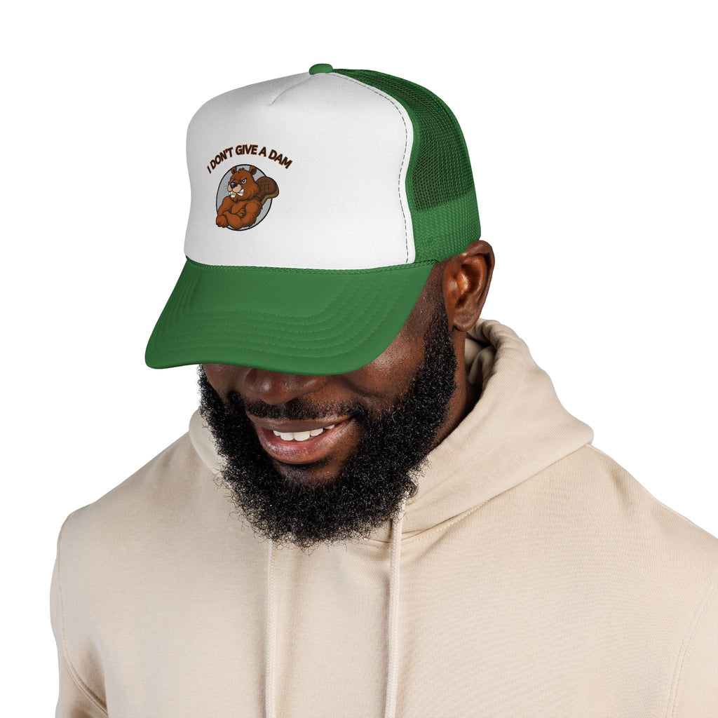 I Don’t Give a Dam Beaver Trucker Cap | Funny Animal Hat