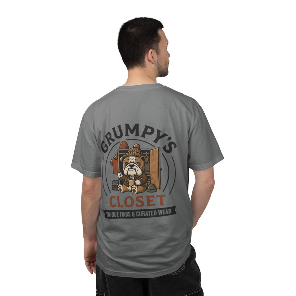 Grumpy’s Closet Bulldog Logo T-Shirt | Garment-Dyed Graphic Tee
