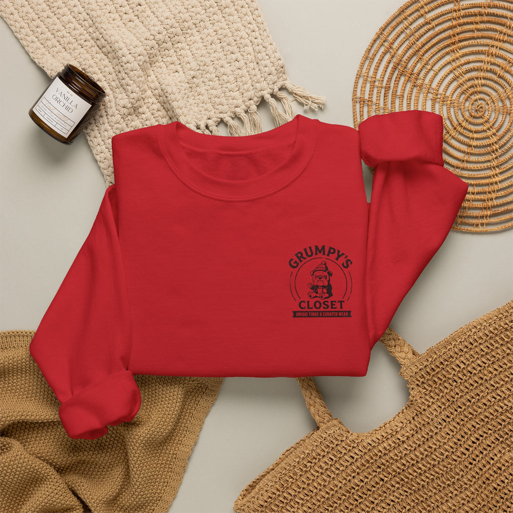 Grumpy’s Closet Crewneck Sweatshirt | Cozy Logo Pullover