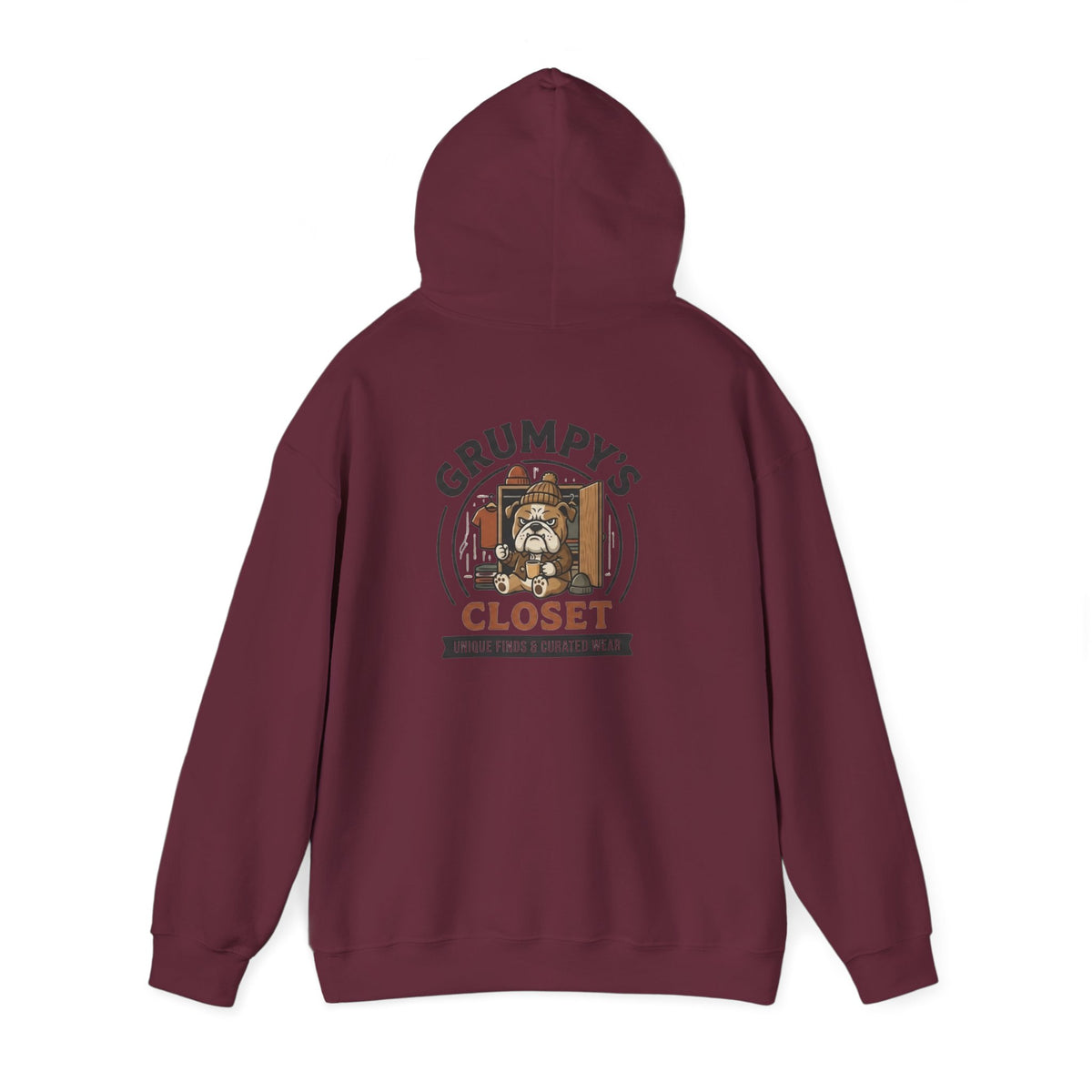 Grumpy's Closet Logo Hoodie | Unisex Graphic Pullover