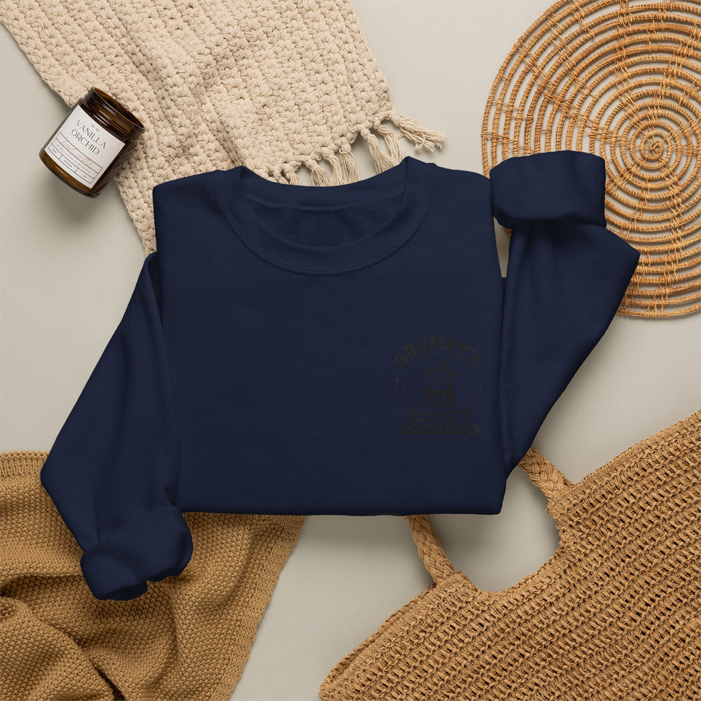 Grumpy’s Closet Crewneck Sweatshirt | Cozy Logo Pullover