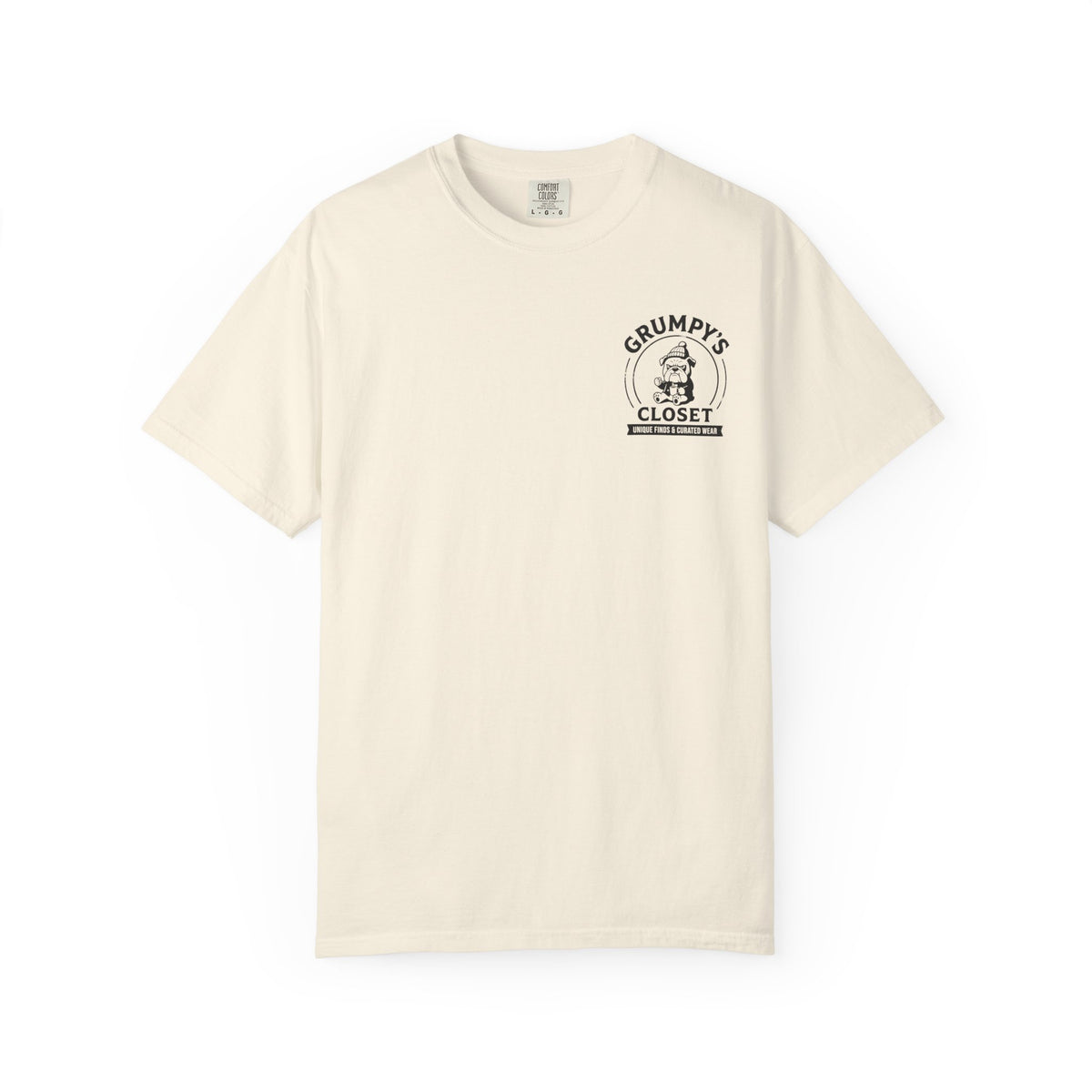 Grumpy’s Closet Bulldog Logo T-Shirt | Garment-Dyed Graphic Tee