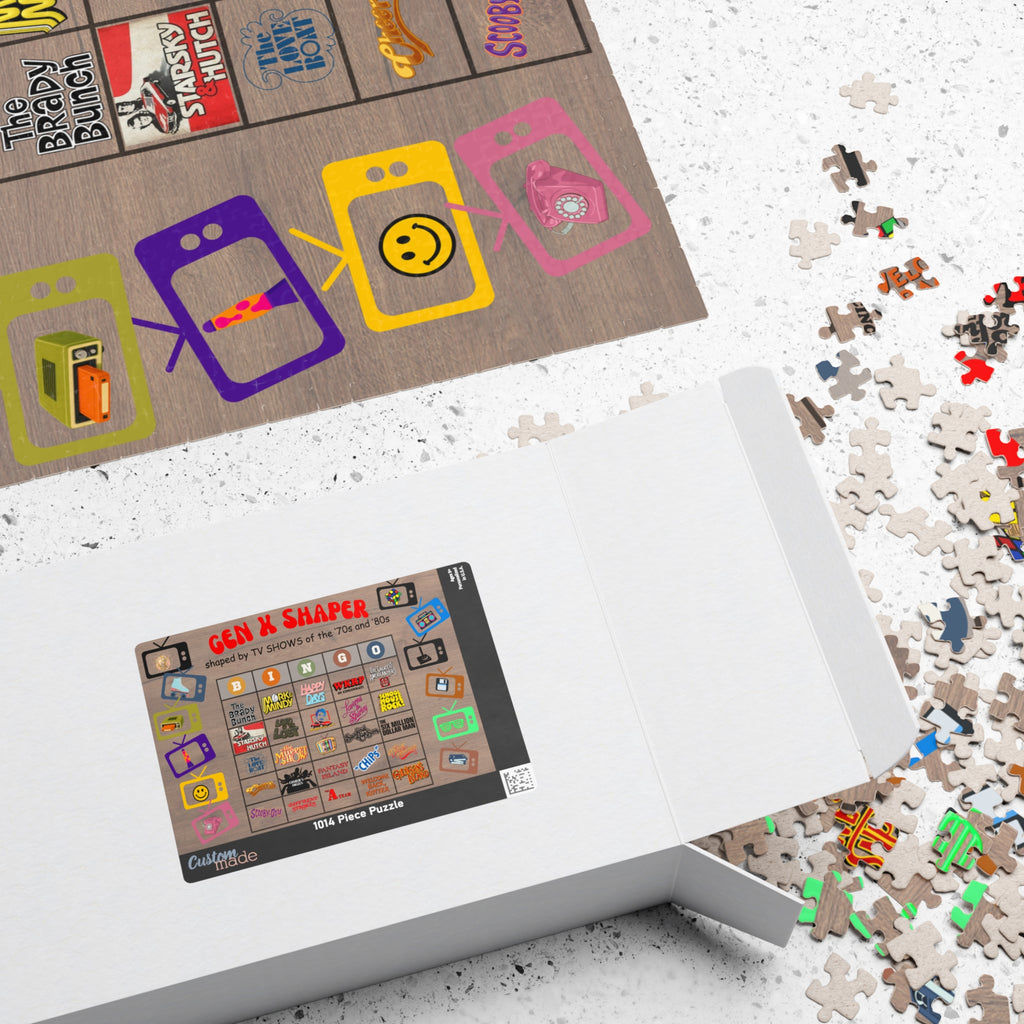Gen X 70s & 80s TV Shows Puzzle | 1014-Piece Retro Jigsaw