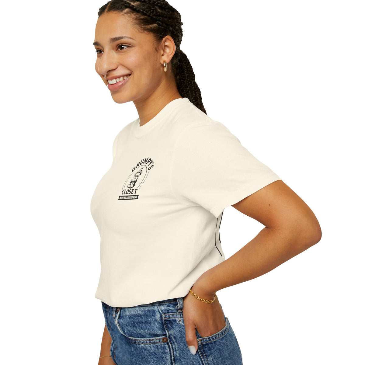 Grumpy’s Closet Bulldog Logo T-Shirt | Garment-Dyed Graphic Tee