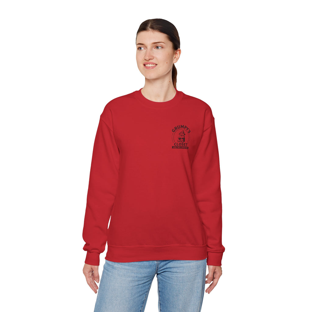 Grumpy’s Closet Crewneck Sweatshirt | Cozy Logo Pullover