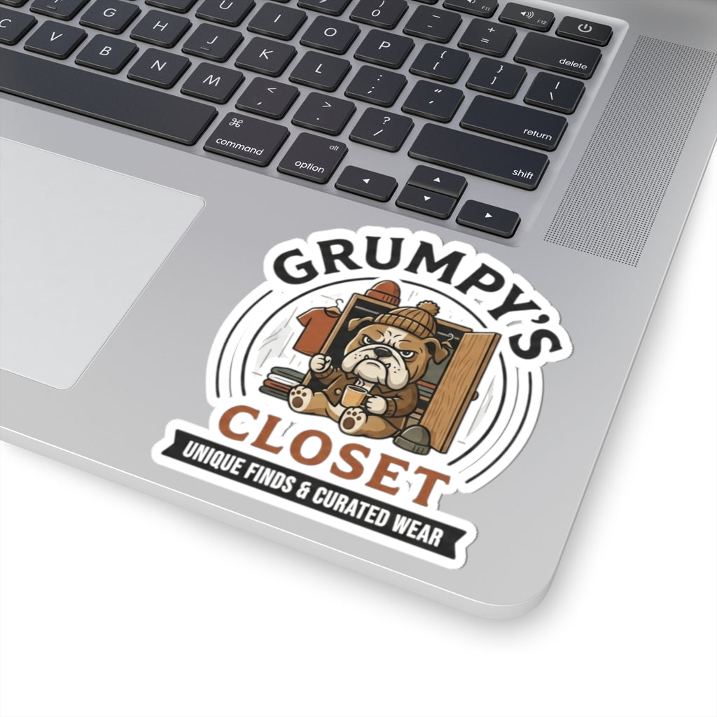 Grumpy's Closet Logo Stickers — Kiss-Cut Branded Decals