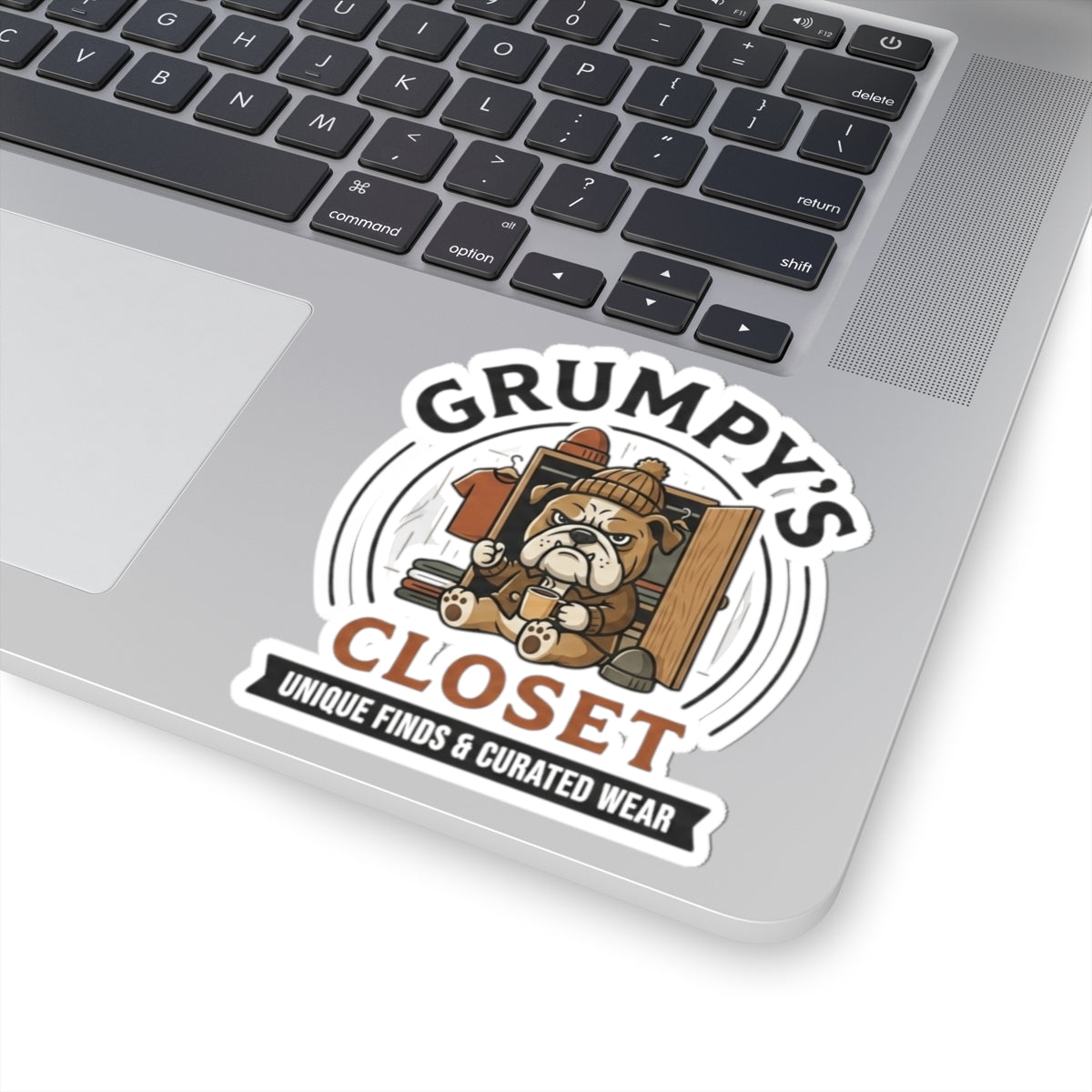 Grumpy's Closet Logo Stickers — Kiss-Cut Branded Decals
