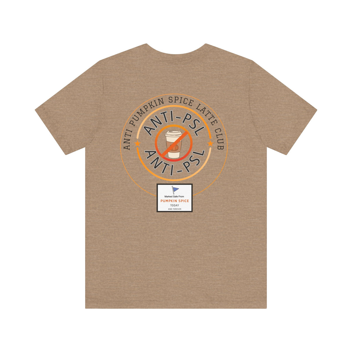 Anti Pumpkin Spice Shirt, Funny Marked Safe Fall Tee, Sarcastic Anti PSL Graphic Tshirt, Comfort Colors 1717 Autumn Holiday Apparel