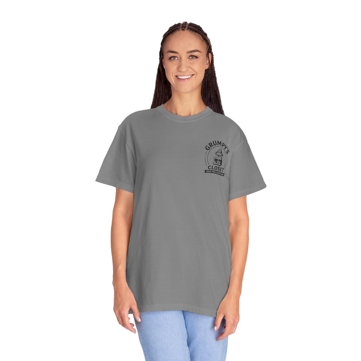 Grumpy’s Closet Bulldog Logo T-Shirt | Garment-Dyed Graphic Tee