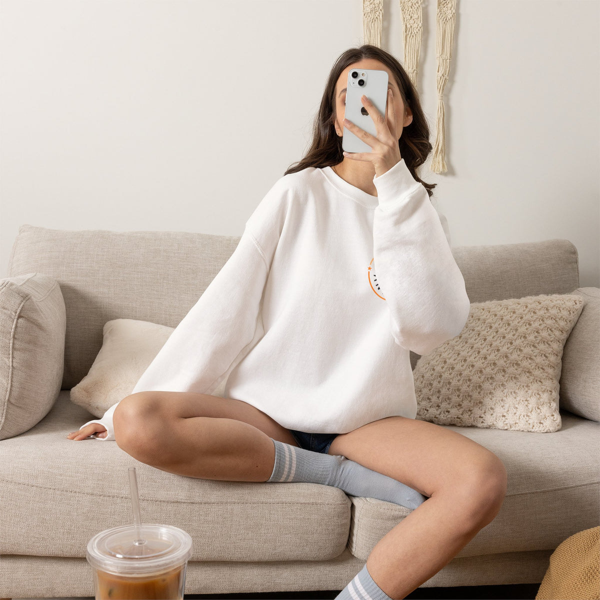 Anti Pumpkin Spice Club Crewneck | Marked Safe Fall Sweatshirt