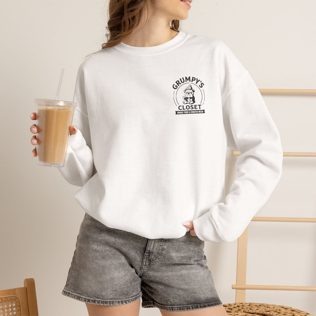 Grumpy’s Closet Crewneck Sweatshirt | Cozy Logo Pullover