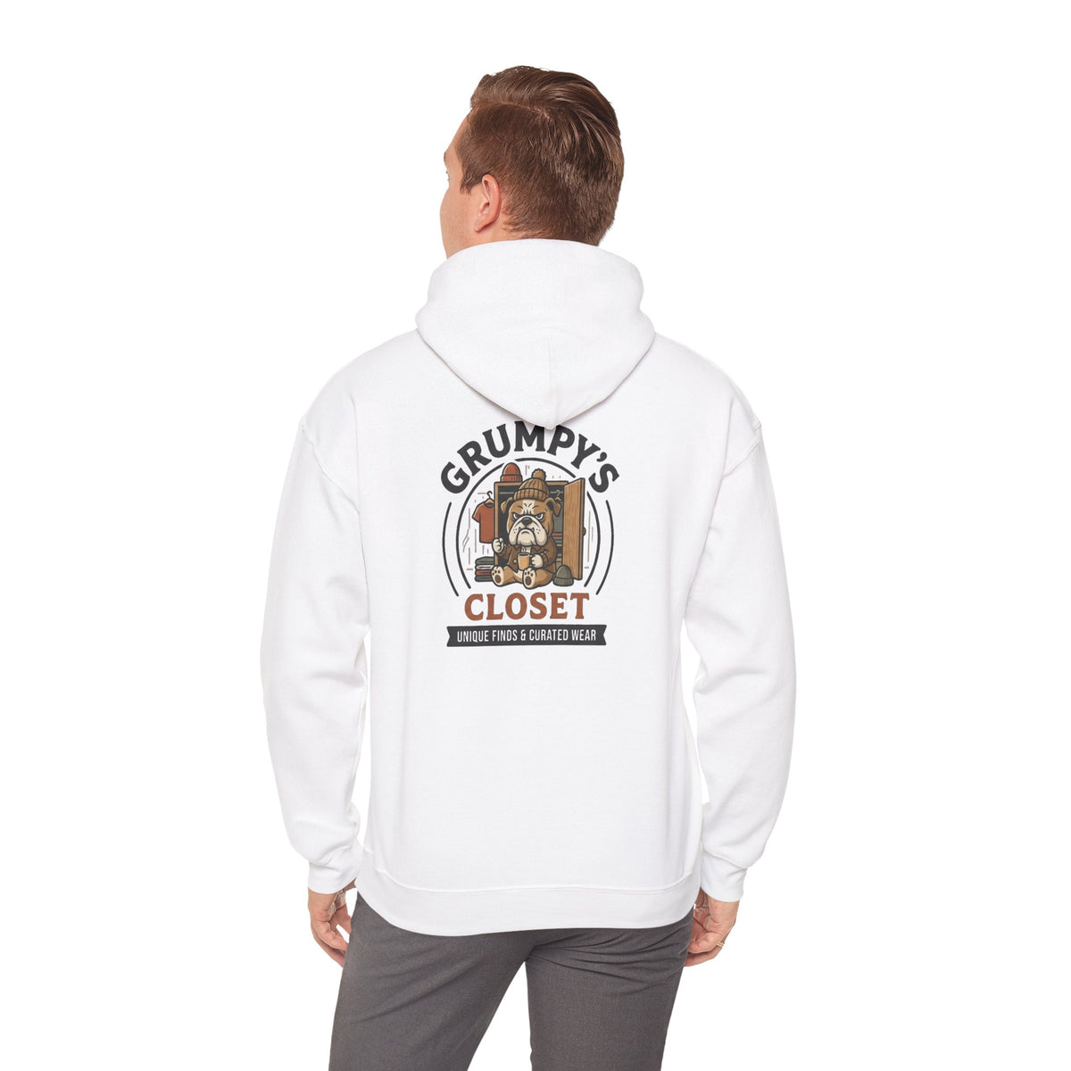 Grumpy's Closet Logo Hoodie | Unisex Graphic Pullover