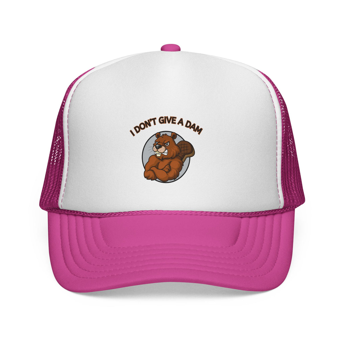 I Don’t Give a Dam Beaver Trucker Cap | Funny Animal Hat