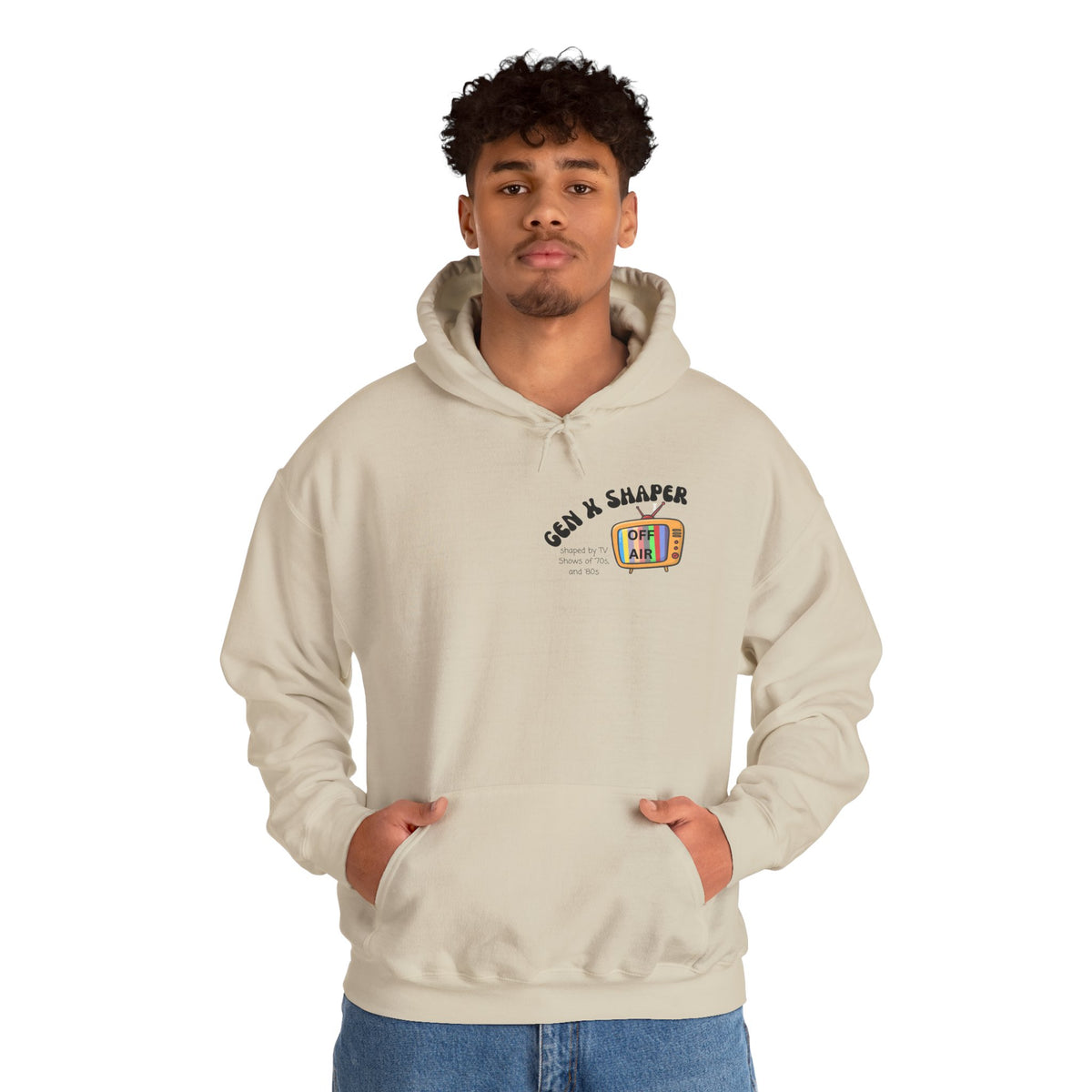 Gen X 70s & 80s TV Shows Bingo Hoodie | Retro Nostalgia Sweatshirt