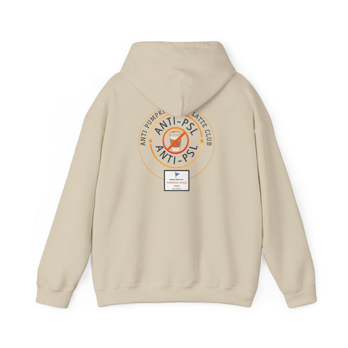 Anti Pumpkin Spice Hoodie, Funny Marked Safe Fall Pullover, Sarcastic Anti PSL Sweatshirt, Gildan 18500 Autumn Holiday Outerwear