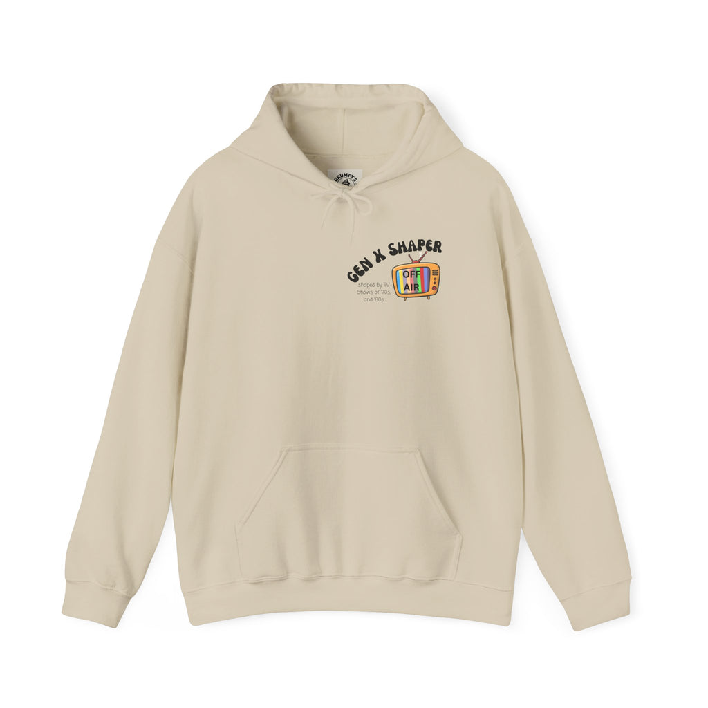 Gen X 70s & 80s TV Shows Bingo Hoodie | Retro Nostalgia Sweatshirt