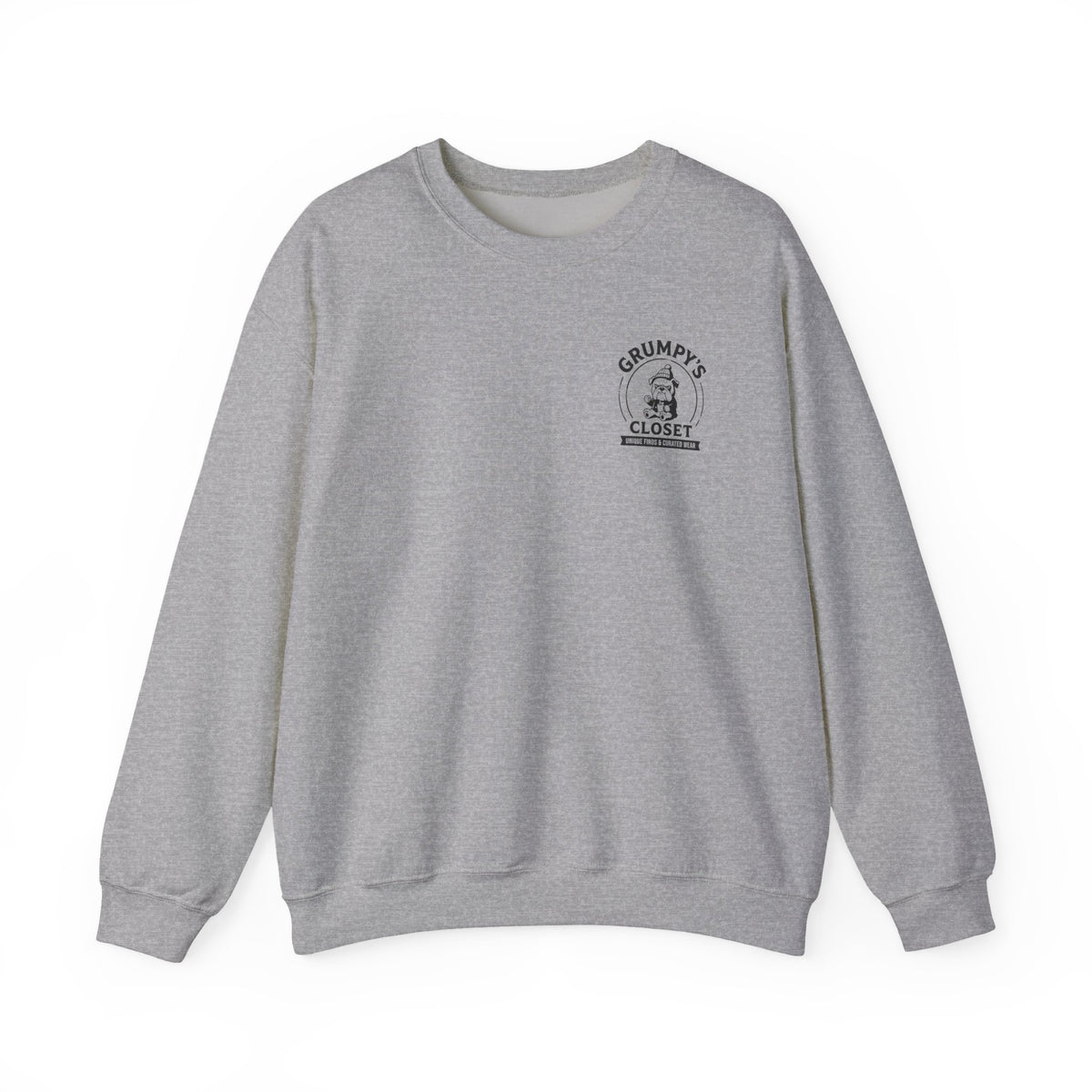 Grumpy’s Closet Crewneck Sweatshirt | Cozy Logo Pullover