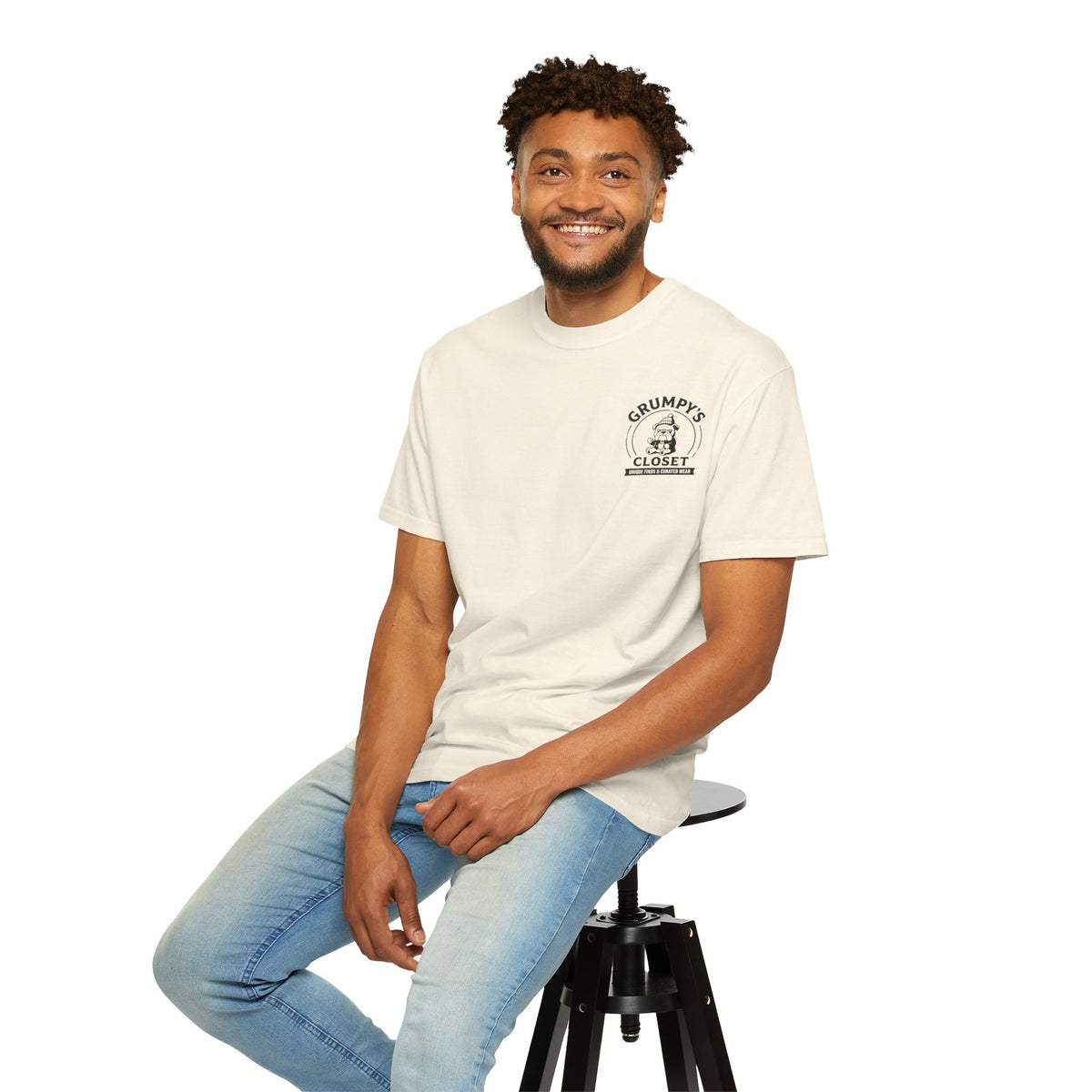Grumpy’s Closet Bulldog Logo T-Shirt | Garment-Dyed Graphic Tee