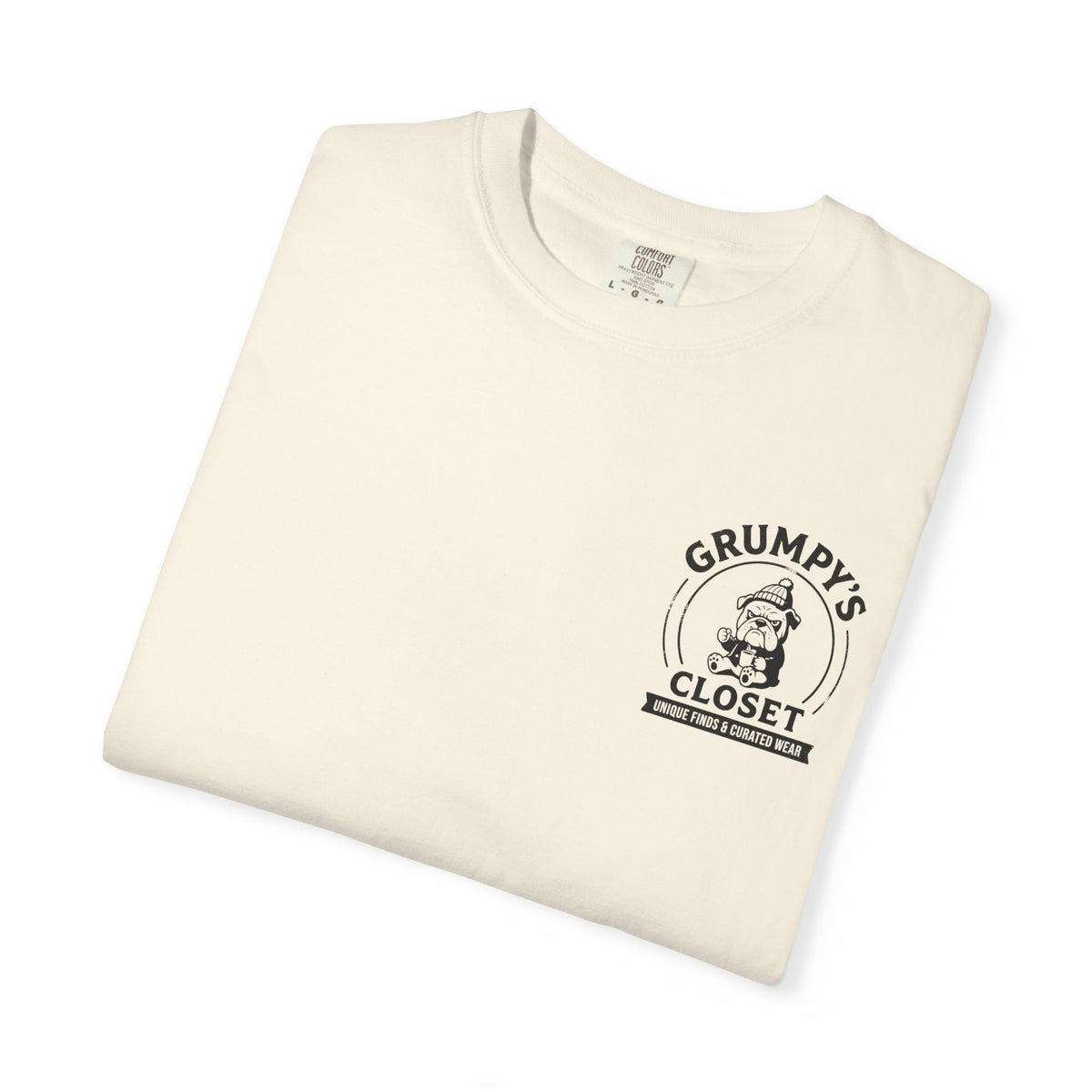 Grumpy’s Closet Bulldog Logo T-Shirt | Garment-Dyed Graphic Tee