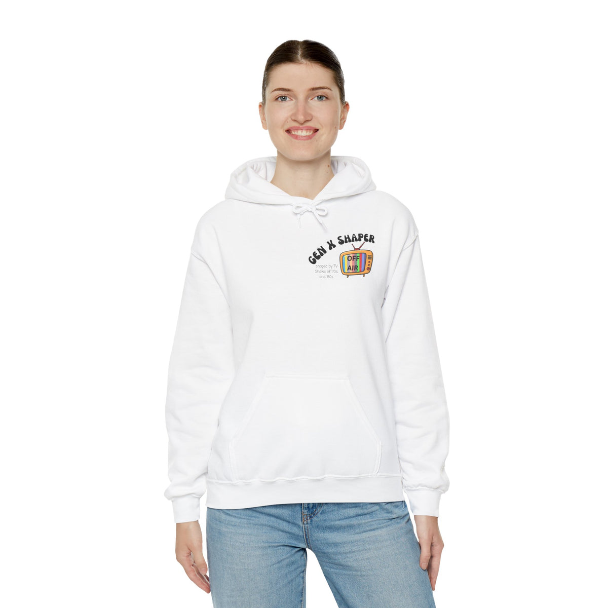 Gen X 70s & 80s TV Shows Bingo Hoodie | Retro Nostalgia Sweatshirt
