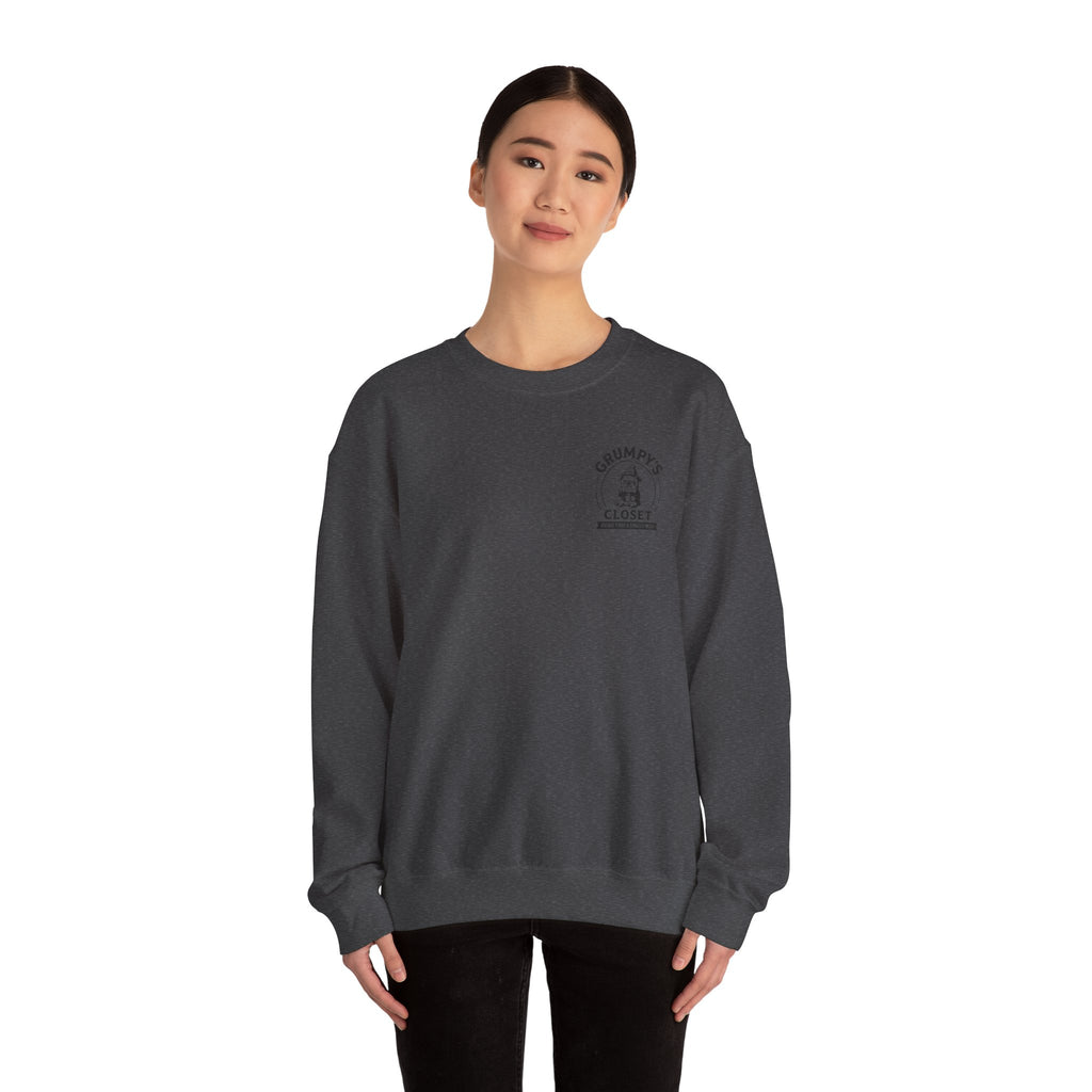 Grumpy’s Closet Crewneck Sweatshirt | Cozy Logo Pullover