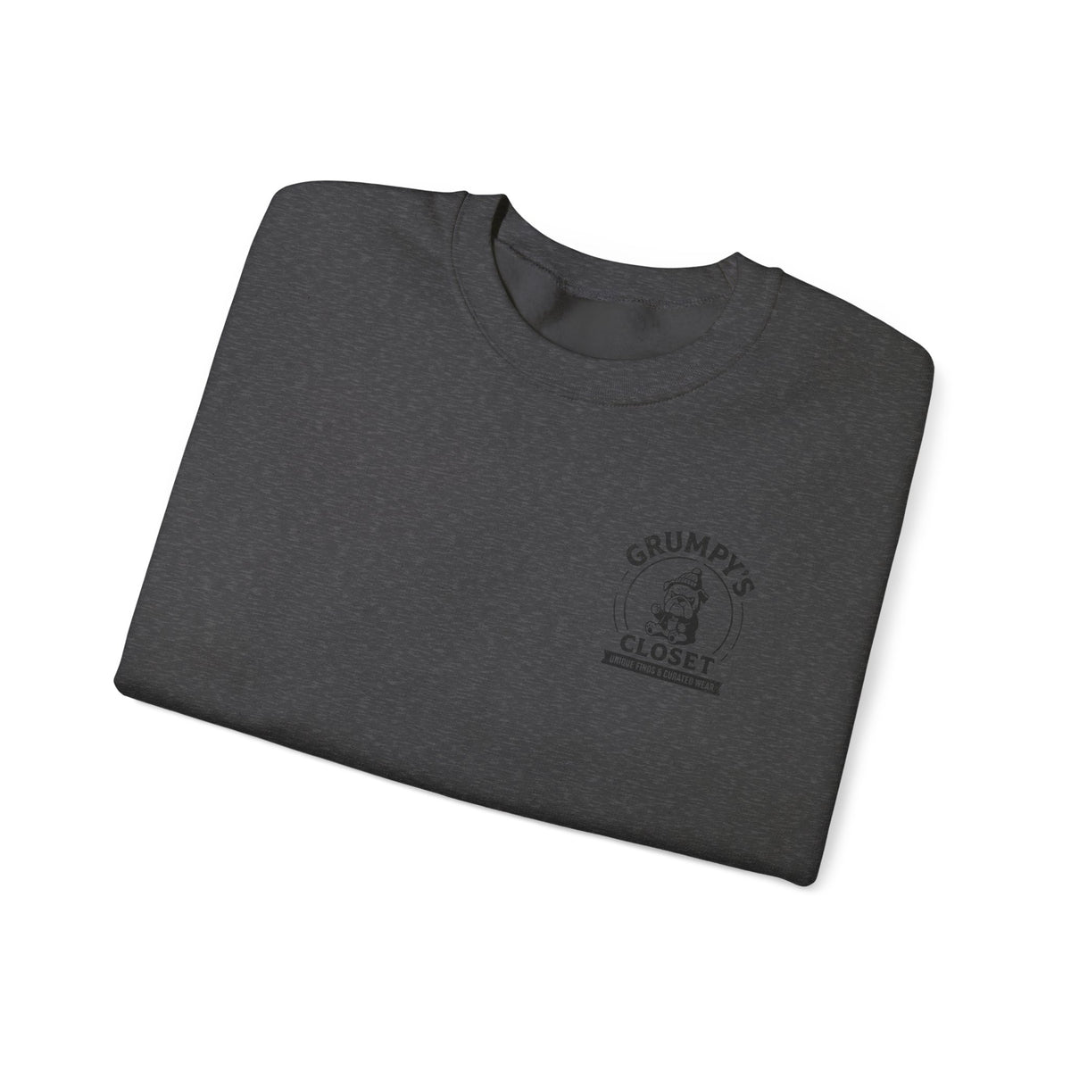 Grumpy’s Closet Crewneck Sweatshirt | Cozy Logo Pullover