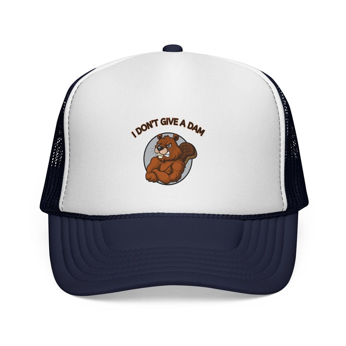 I Don’t Give a Dam Beaver Trucker Cap | Funny Animal Hat