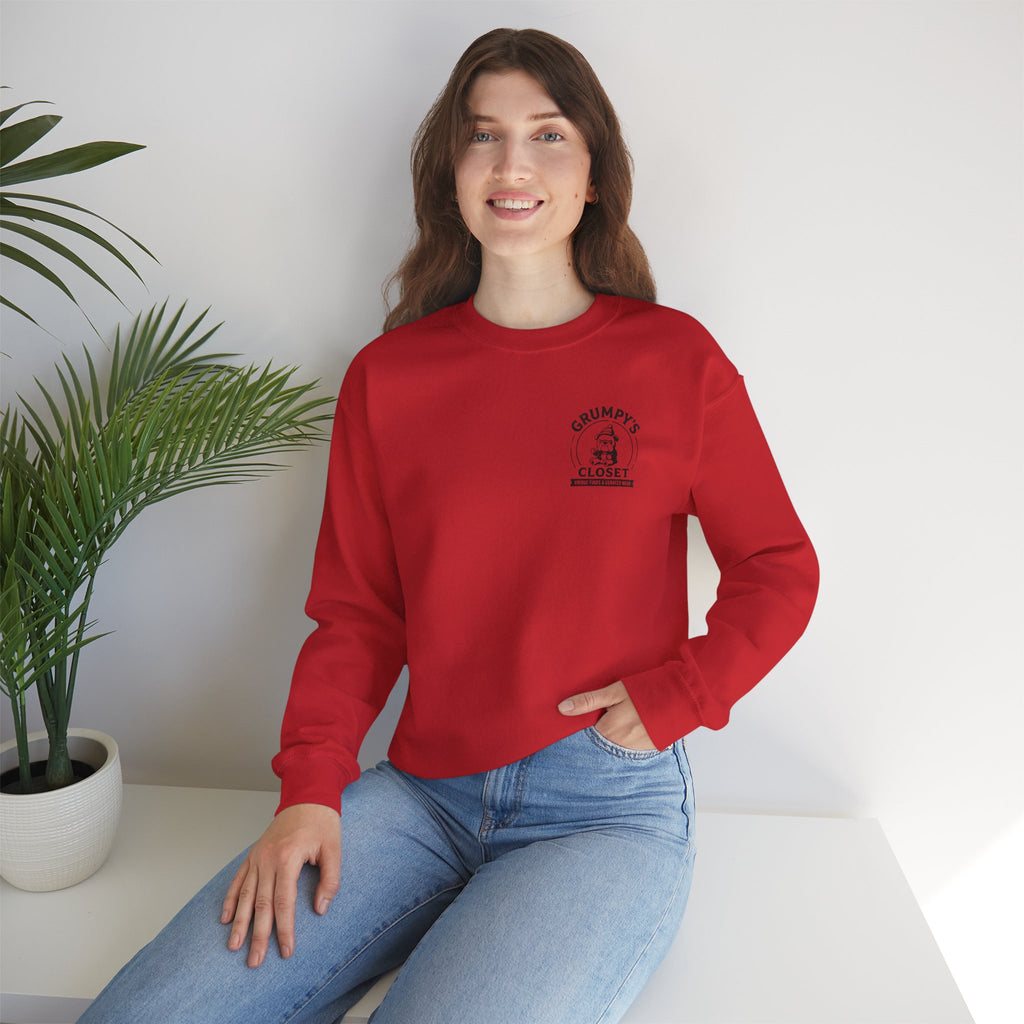 Grumpy’s Closet Crewneck Sweatshirt | Cozy Logo Pullover