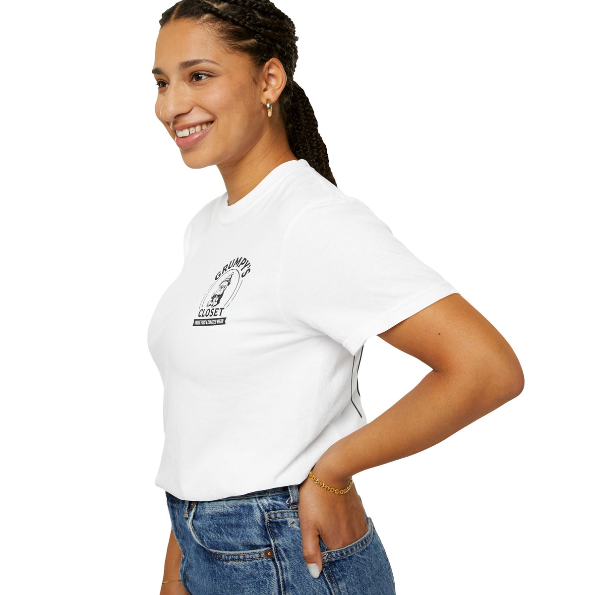 Grumpy’s Closet Bulldog Logo T-Shirt | Garment-Dyed Graphic Tee