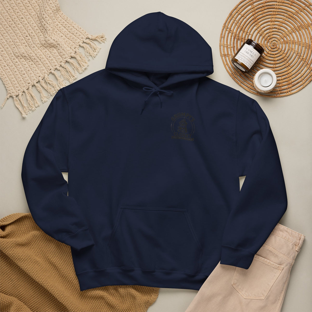 Grumpy's Closet Logo Hoodie | Unisex Graphic Pullover