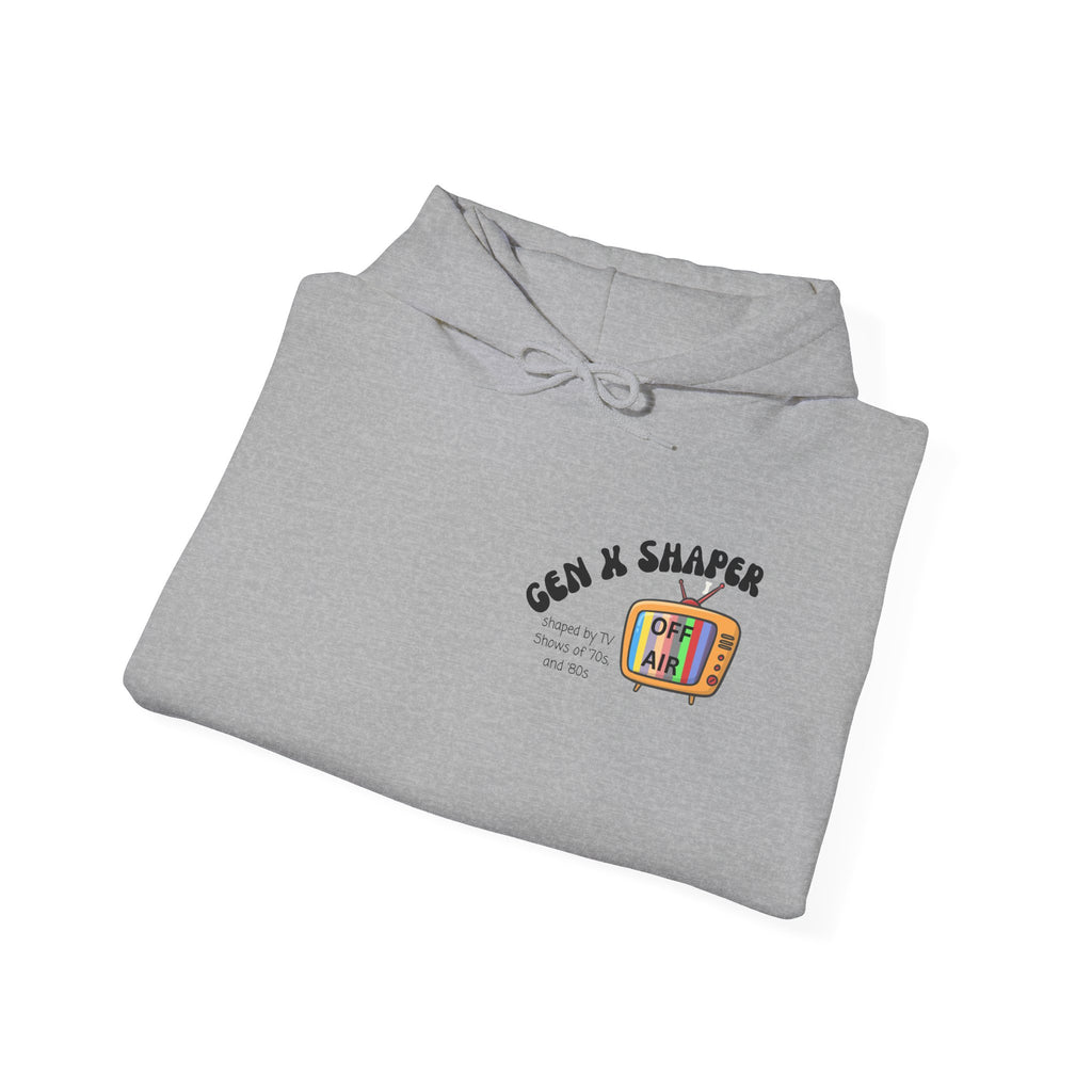 Gen X 70s & 80s TV Shows Bingo Hoodie | Retro Nostalgia Sweatshirt