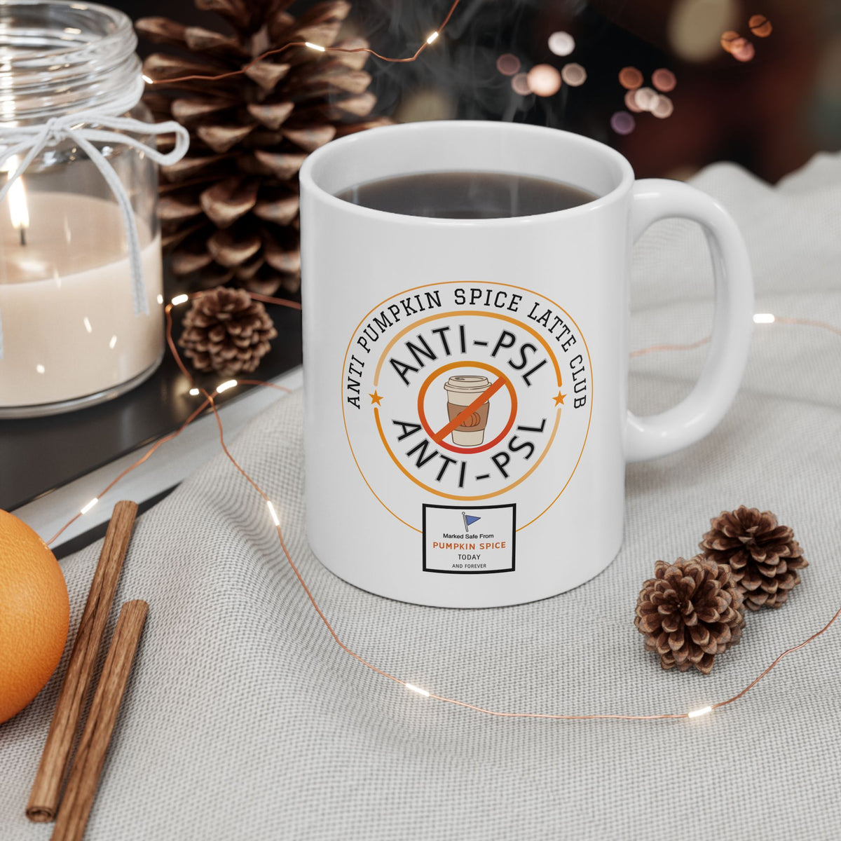 Anti Pumpkin Spice Mug | Classic Logo, Both Sides