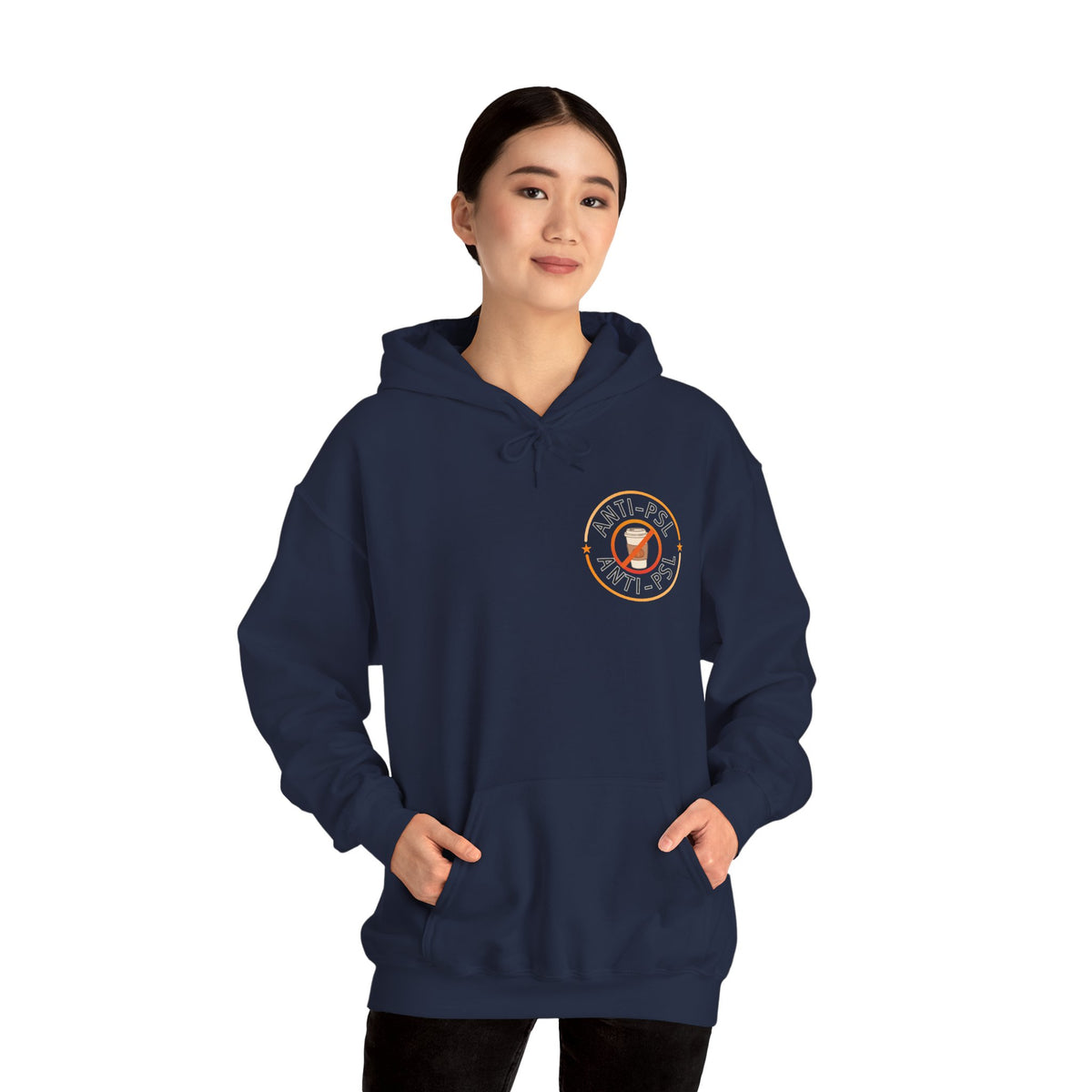 Anti Pumpkin Spice Hoodie, Funny Marked Safe Fall Pullover, Sarcastic Anti PSL Sweatshirt, Gildan 18500 Autumn Holiday Outerwear