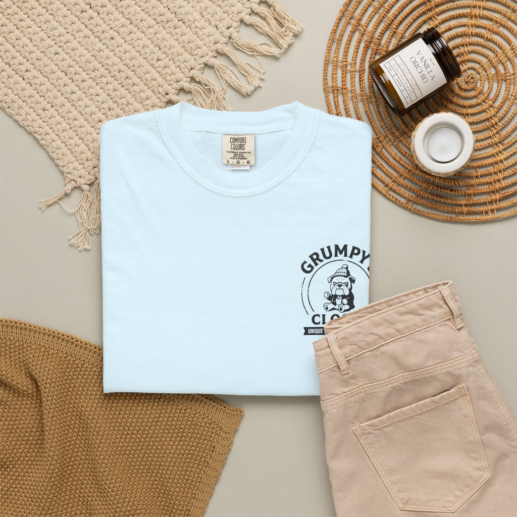 Grumpy’s Closet Bulldog Logo T-Shirt | Garment-Dyed Graphic Tee