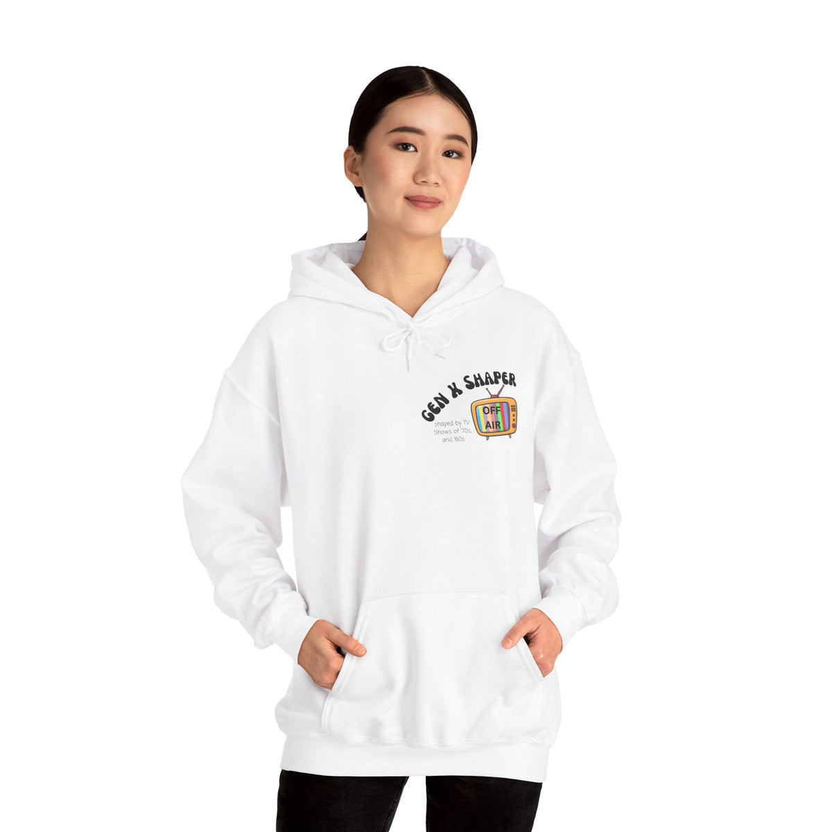 Gen X 70s & 80s TV Shows Bingo Hoodie | Retro Nostalgia Sweatshirt