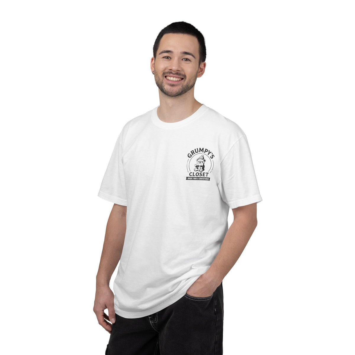 Grumpy’s Closet Bulldog Logo T-Shirt | Garment-Dyed Graphic Tee