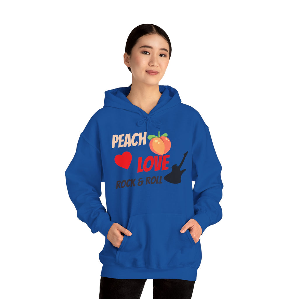 Peach Love Rock & Roll Hoodie | Original Front Logo
