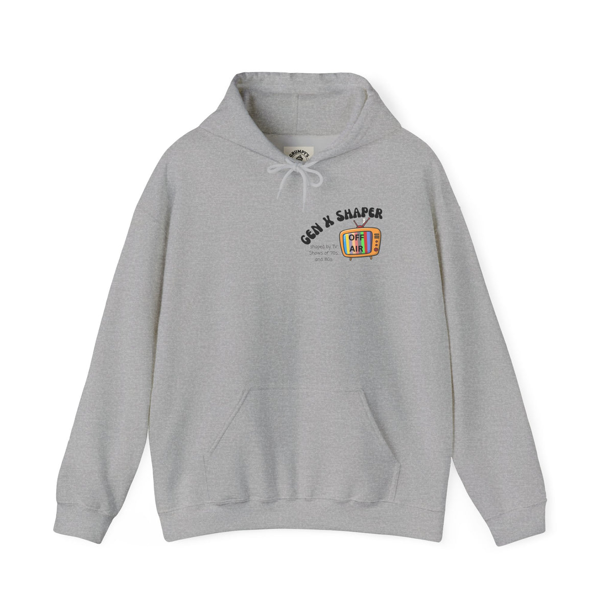 Gen X 70s & 80s TV Shows Bingo Hoodie | Retro Nostalgia Sweatshirt