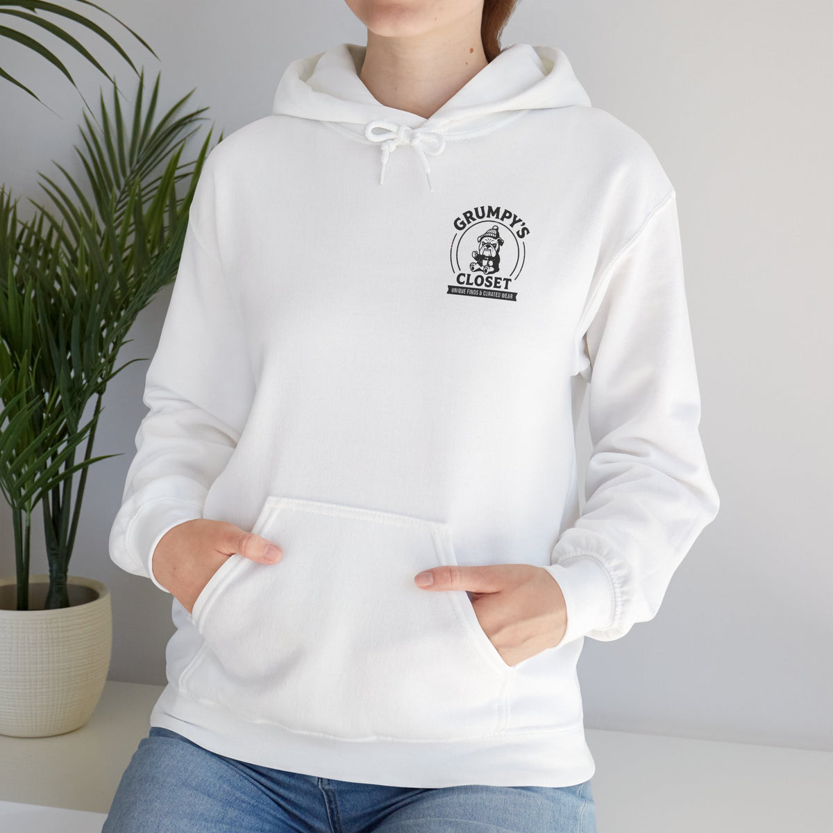 Grumpy's Closet Logo Hoodie | Unisex Graphic Pullover