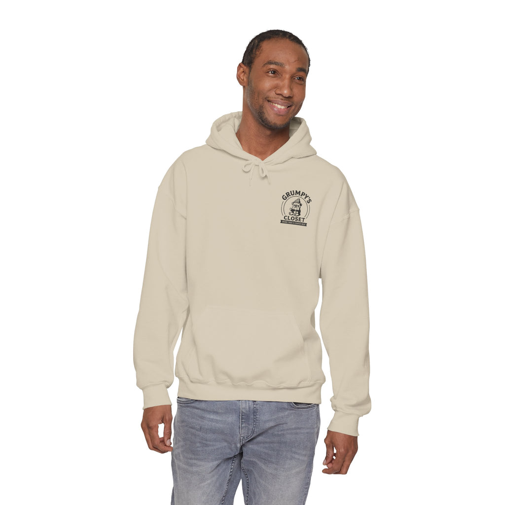 Grumpy's Closet Logo Hoodie | Unisex Graphic Pullover