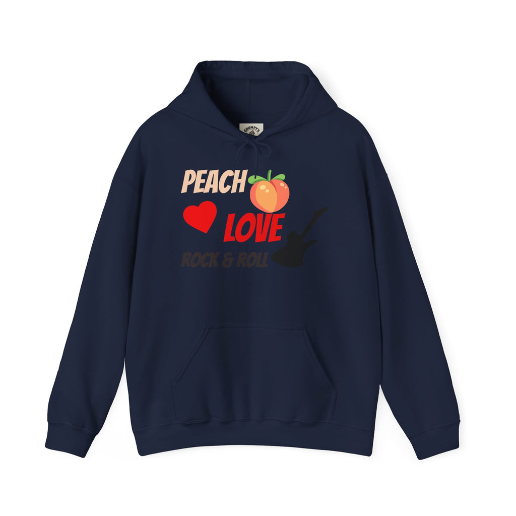 Peach Love Rock & Roll Hoodie | Original Front Logo