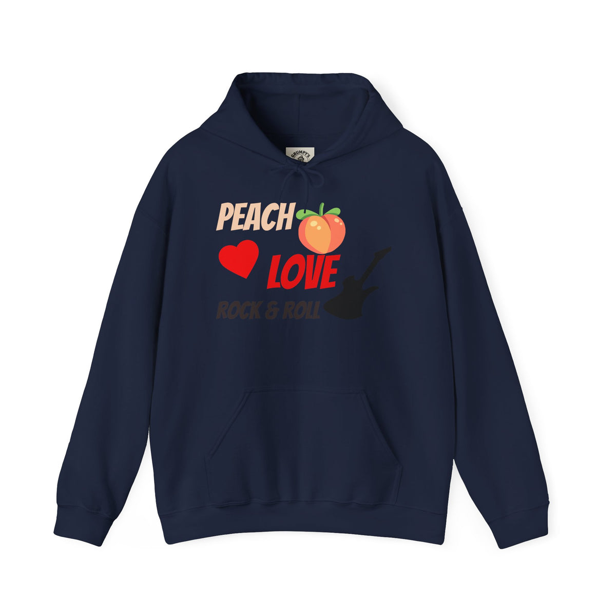 Peach Love Rock & Roll Hoodie | Original Front Logo