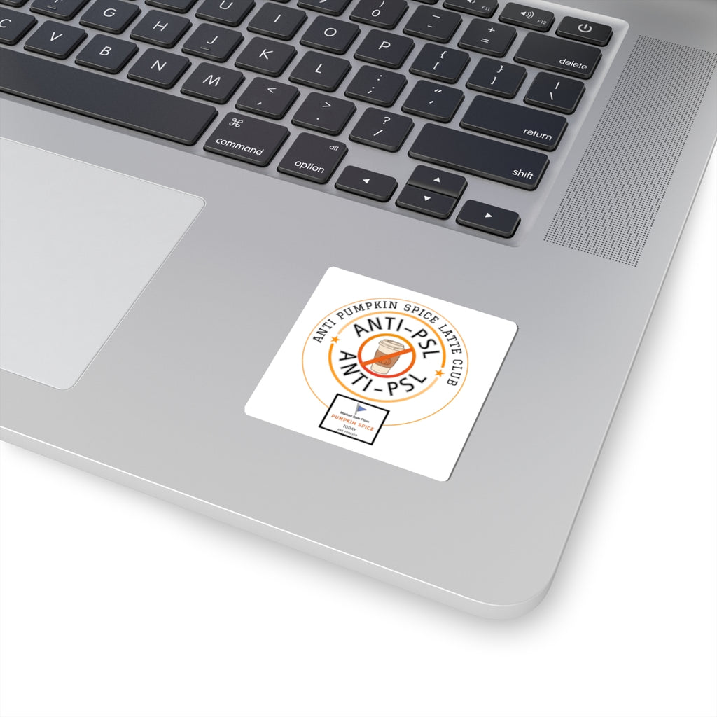 Anti Pumpkin Spice Sticker, Funny Marked Safe Fall Decal, Sarcastic Anti PSL Vinyl Sticker, Laptop Water Bottle Autumn Barista Gift