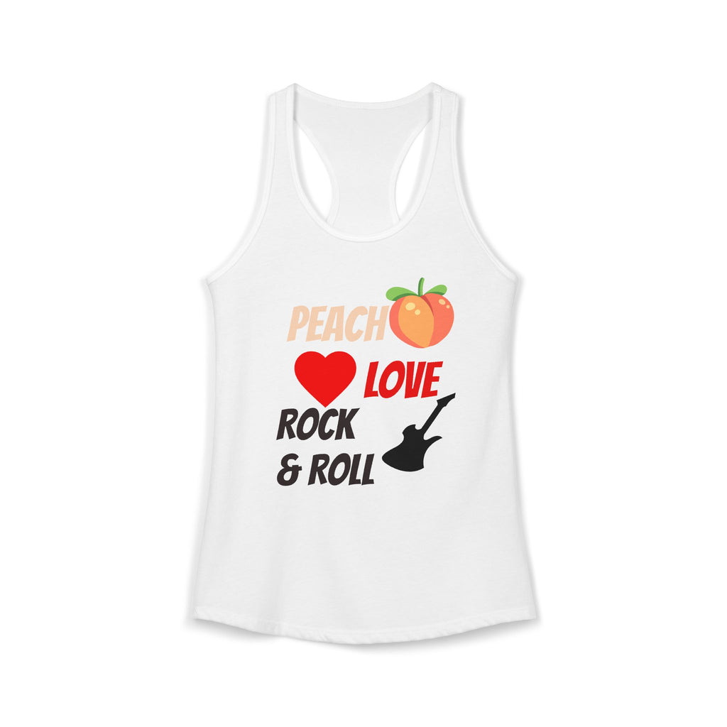 Peach Love Rock & Roll Women’s Tank Top | Graphic Tank